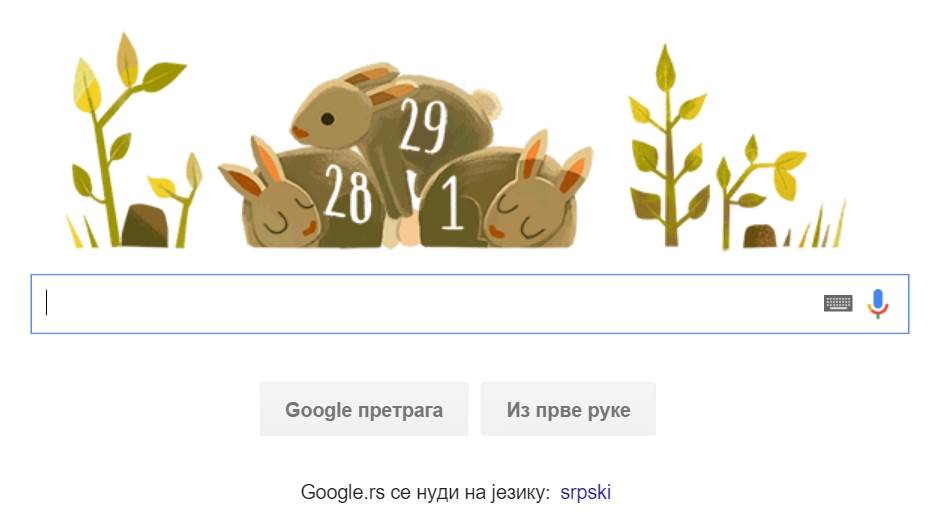  Google pozdravlja 29. februar 