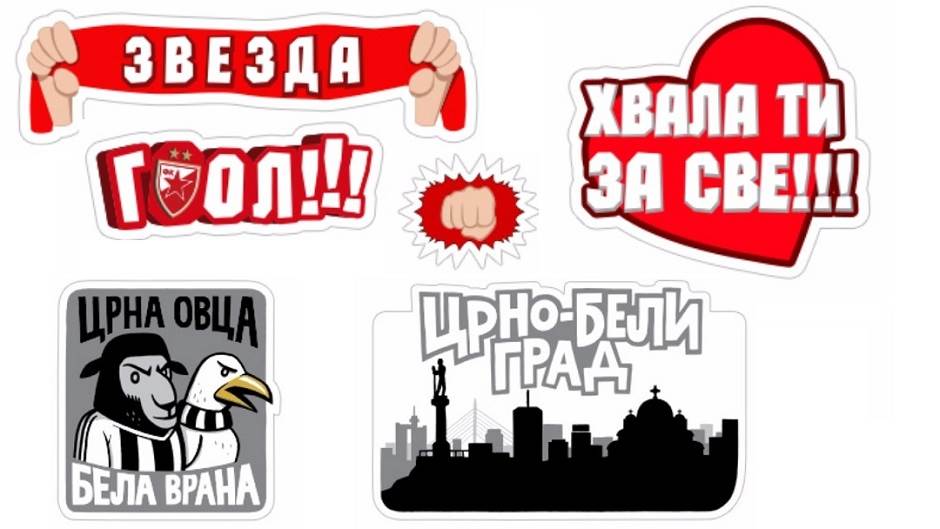  Viber objavio Crvena zvezda i Partizan stikere 