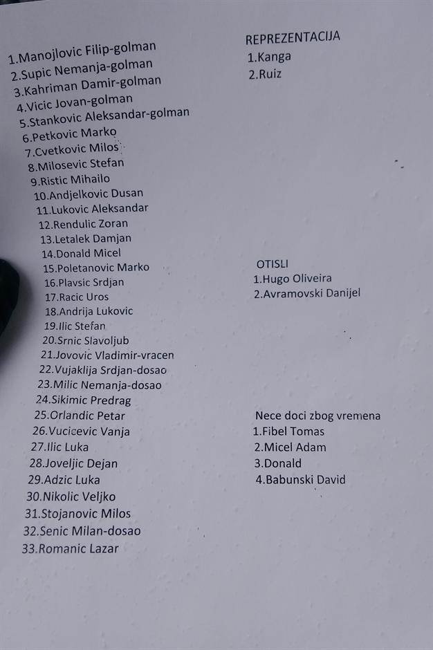 zvezda spisak igrača zvezda spisak igrača