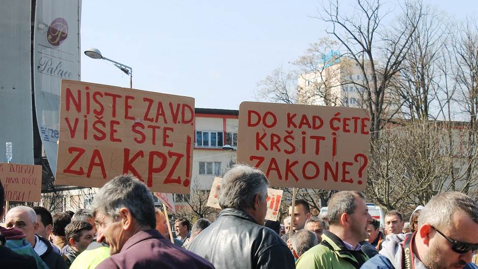  protest radnika ŽRS u Banjaluci 