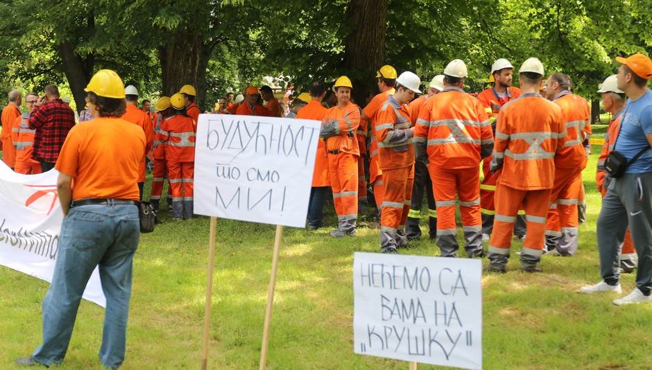 Mital, RŽR Ljubija, protest, Banjaluka
