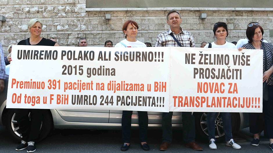  Protest pacijenata na dijalizi Sarajevo 