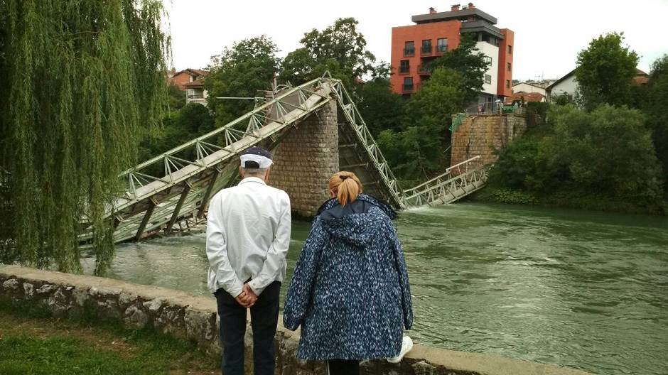  Srušen Zeleni most u Banjaluci 