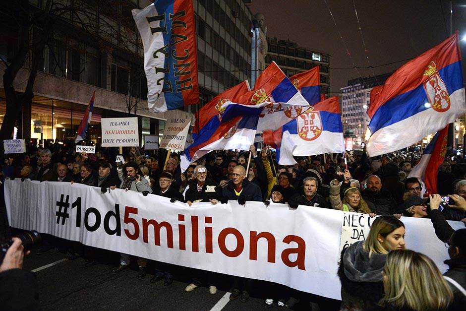  Održan još jedan protest opozicije u Beogradu  