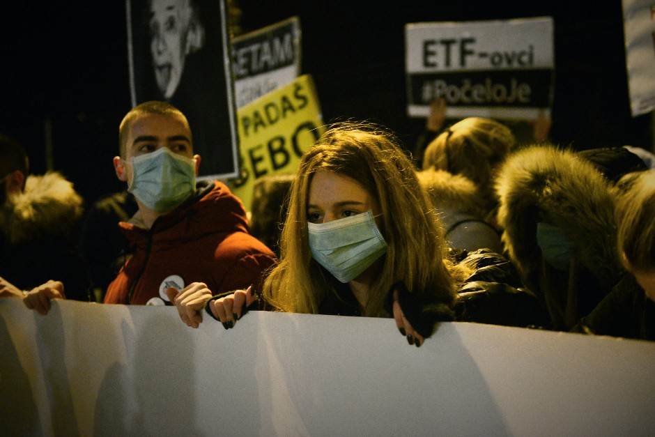  Održan još jedan protest opozicije u Beogradu (FOTO) 