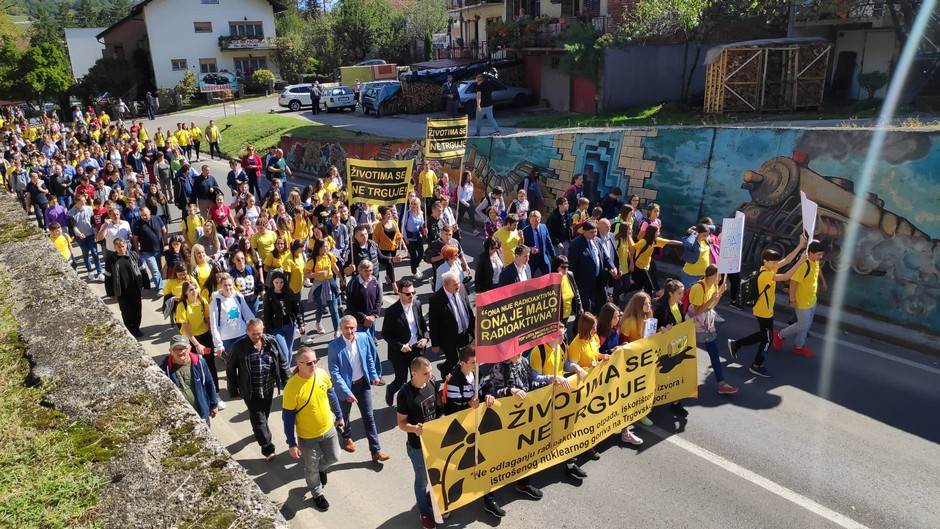  Protest u Novom Gradu zbog radioaktivnog otpada 