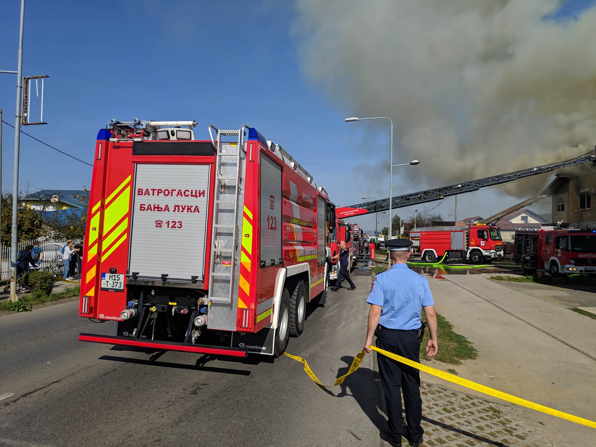 požar, vatrogasci, Lazarevo