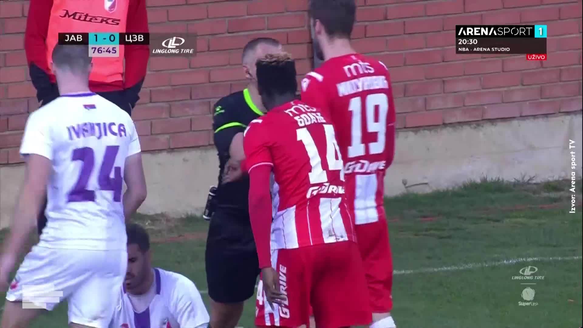  FK Crvena zvezda smatra da je oštećena protiv Javora u Ivanjici 1.1 VIDEO, FOTO 