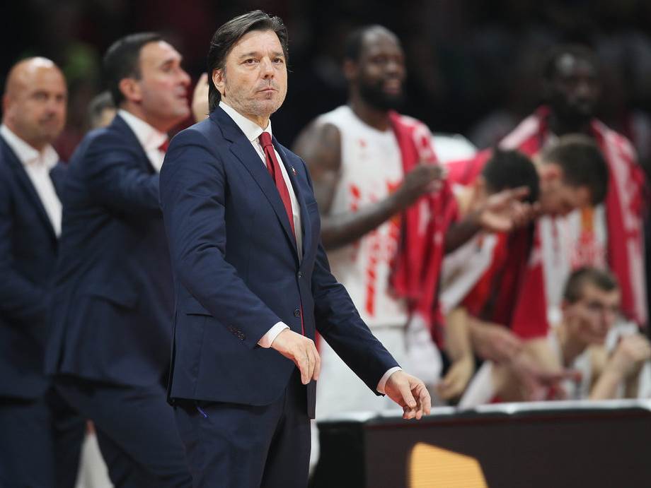  Trener KK Crvena zvezda Andrija Gavrilović poslije Zvezda - Asvel 72-74 Nismo ispoštovali dogovor  