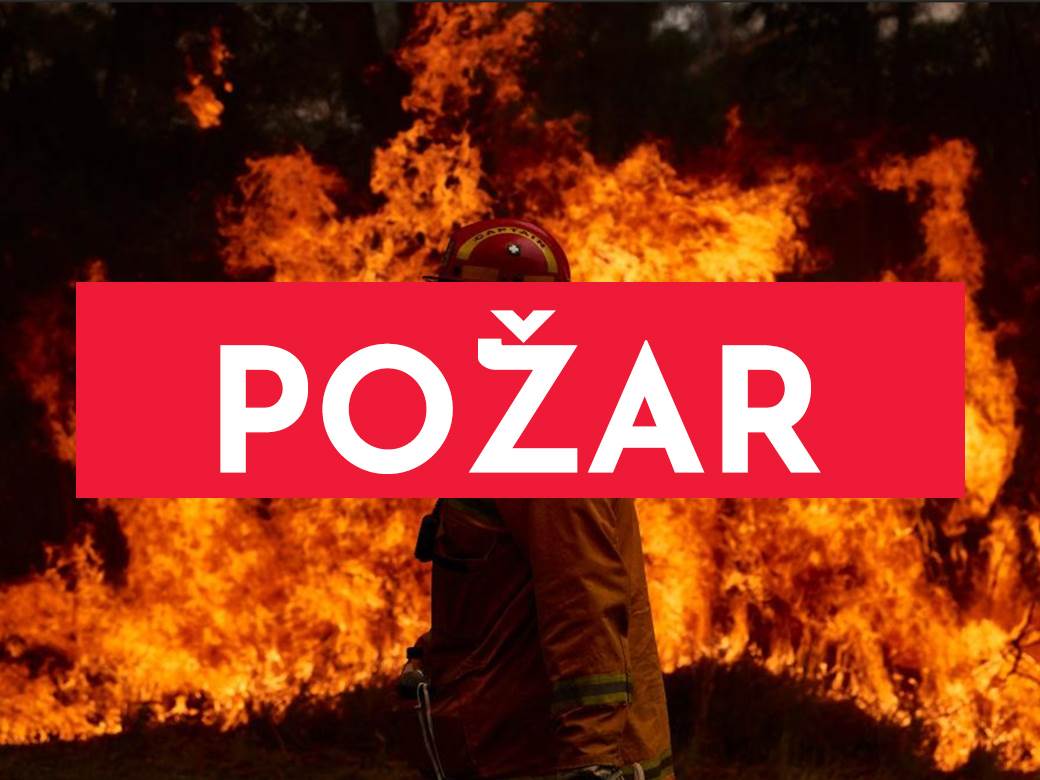  Velik požar na stambenoj zgradi u Srpcu 