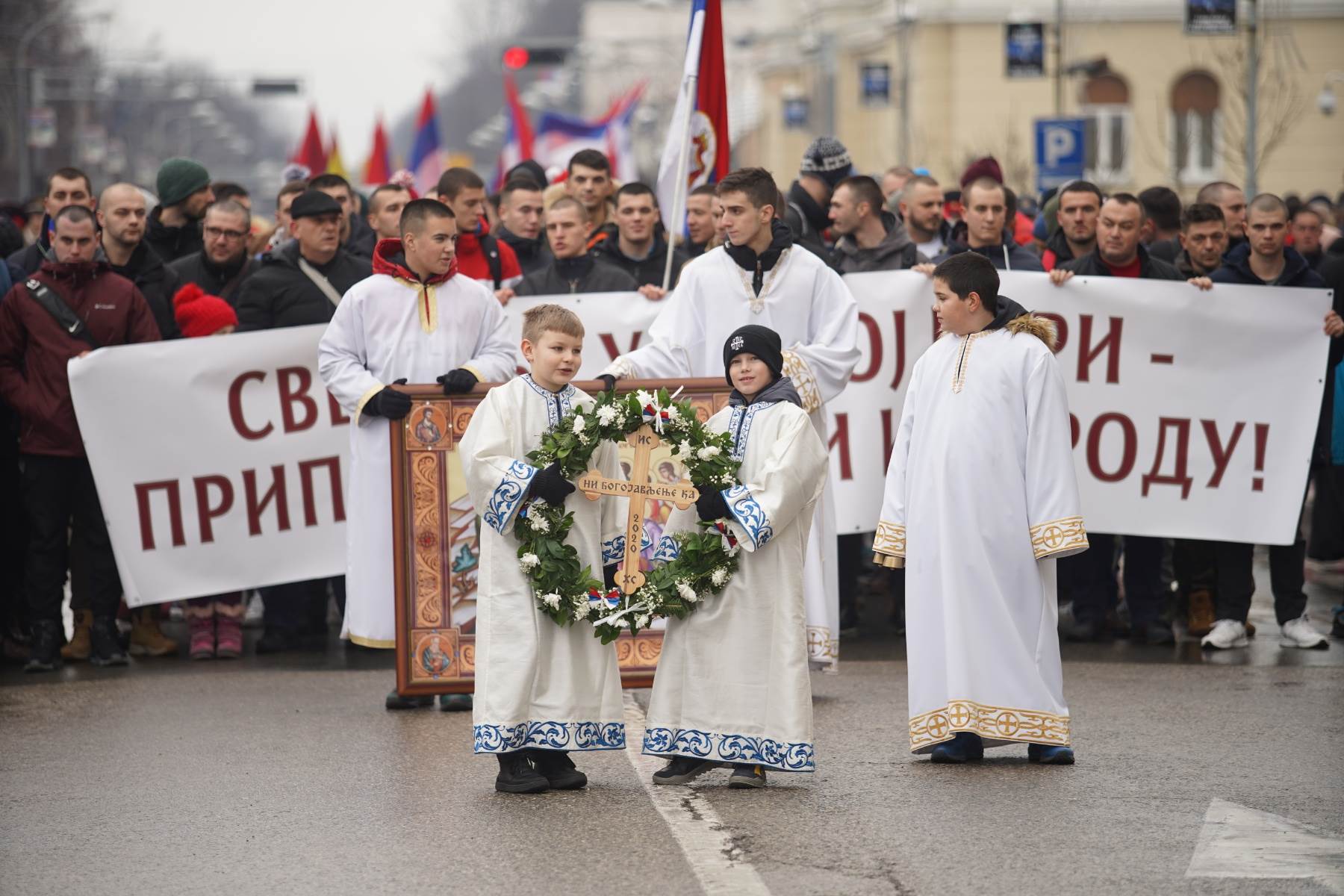  Bogojavljenje u Banjaluci: Ne damo svetinje u Crnoj Gori! (FOTO, VIDEO) 