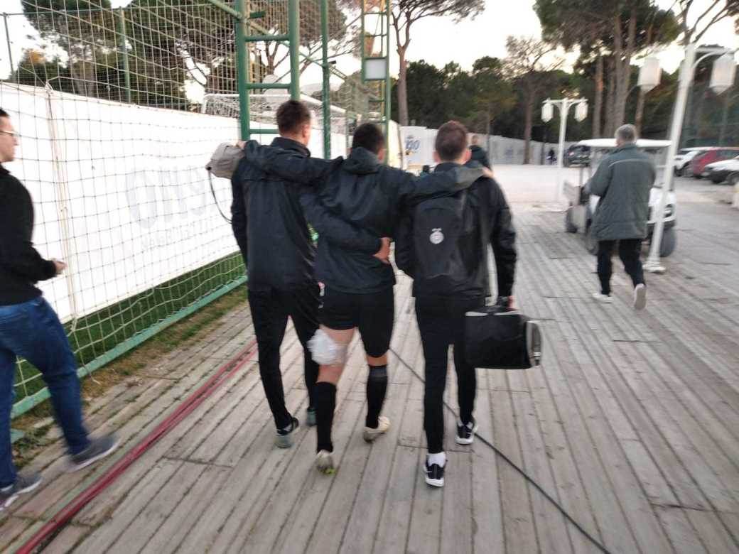  Problem za Partizan: Aleksandar Lutovac pauzira zbog povrede 