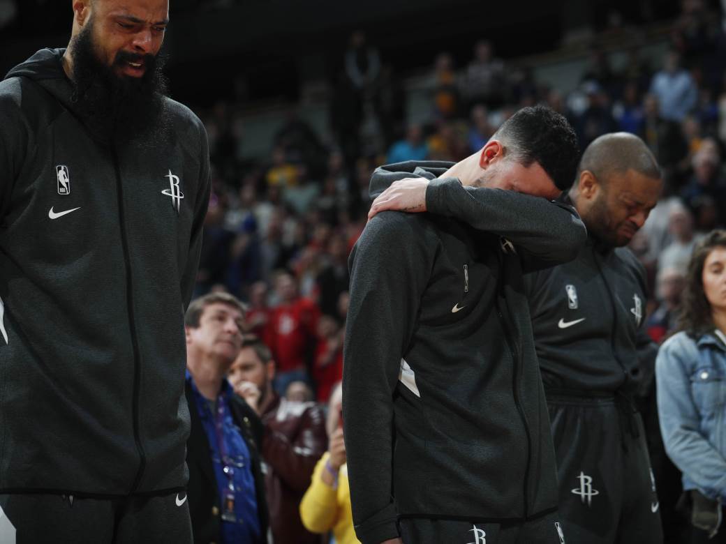  Minut šutnje Kobi Brajant NB utakmica Denver - Hjuston 