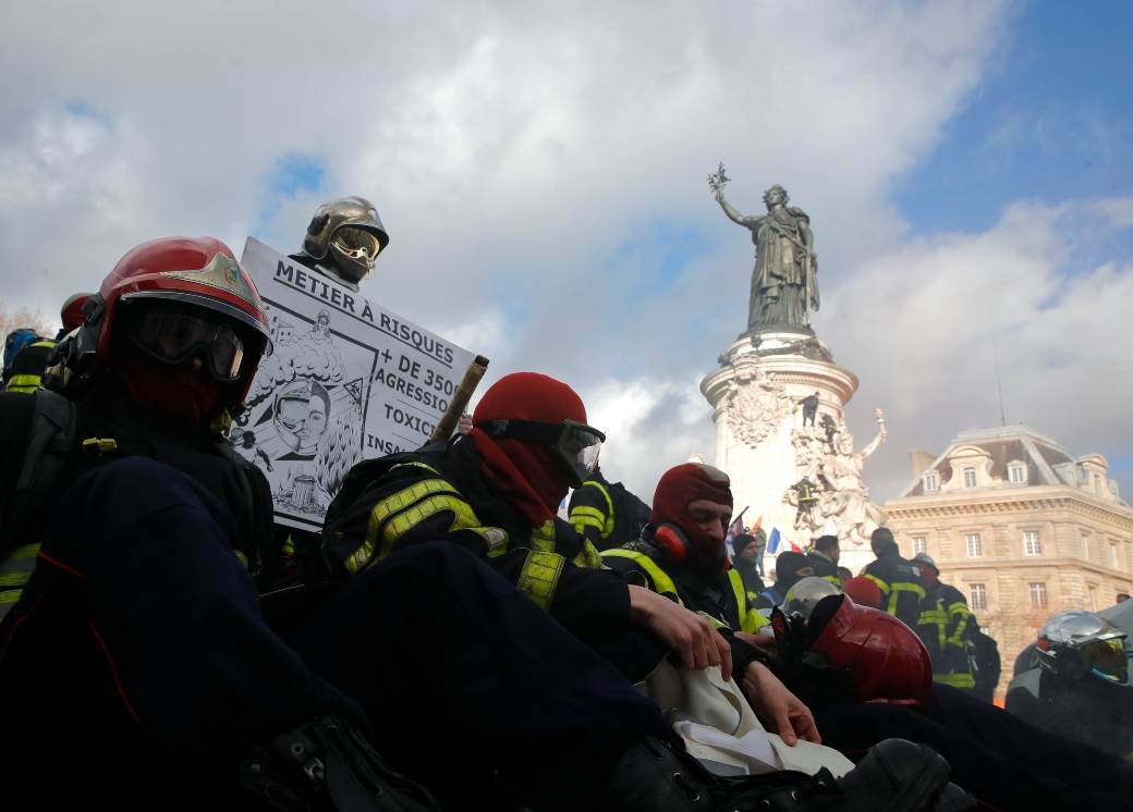 Protest vatrogasaca u Francuskoj