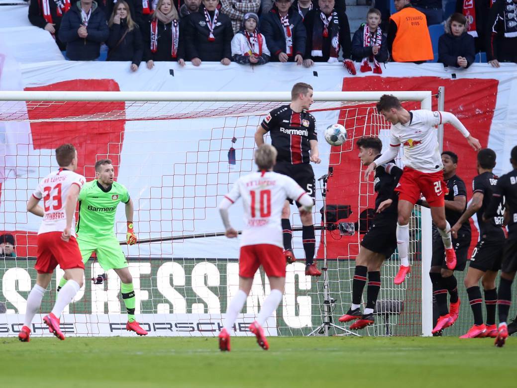  RB Lajpcig - Bajer Leverkuzen 1:1 Bundesliga 24. kolo 