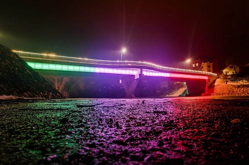  Banjalučki most u bojama italijanske zastave (FOTO) 