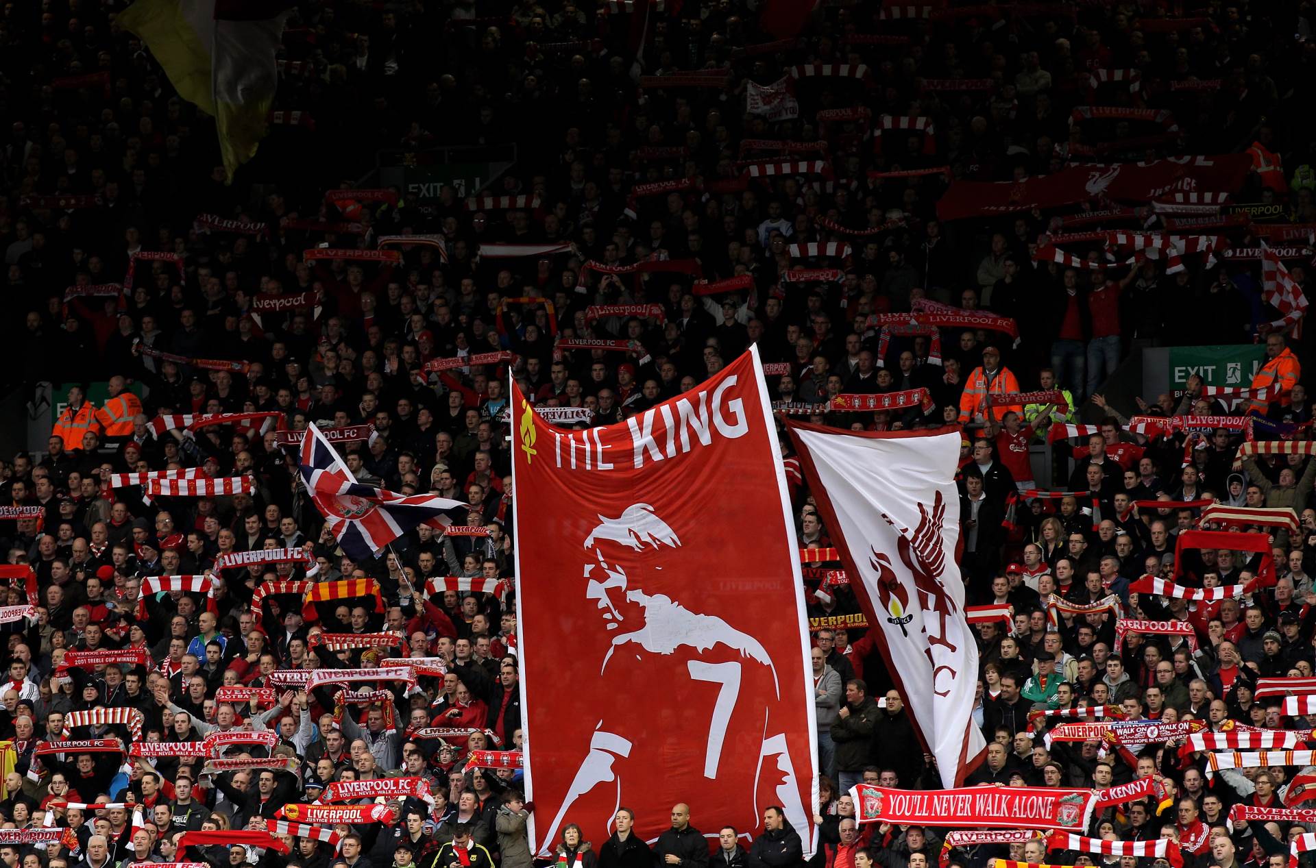 kenny, keni dalgliš, liverpul, kop, navijači, enfild
