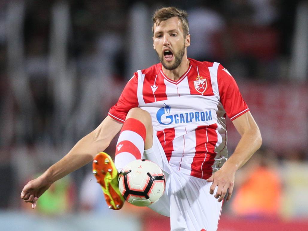  Nemanja Milunović FK Crvena zvezda a hoće titulu pobjedom protiv Rada Superliga Srbije 
