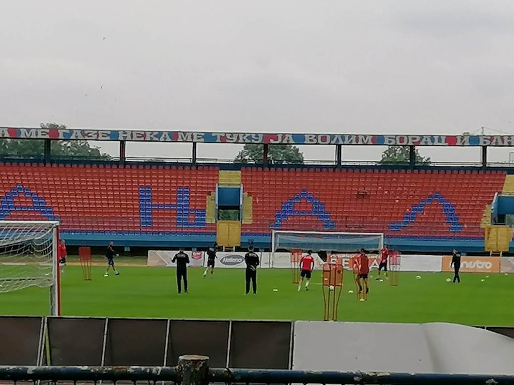  FK Borac trening poslije pauze zbog korona virusa 