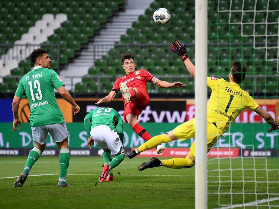  Verder - Leverkuzen 1:4, Bundesliga, 26. kolo 