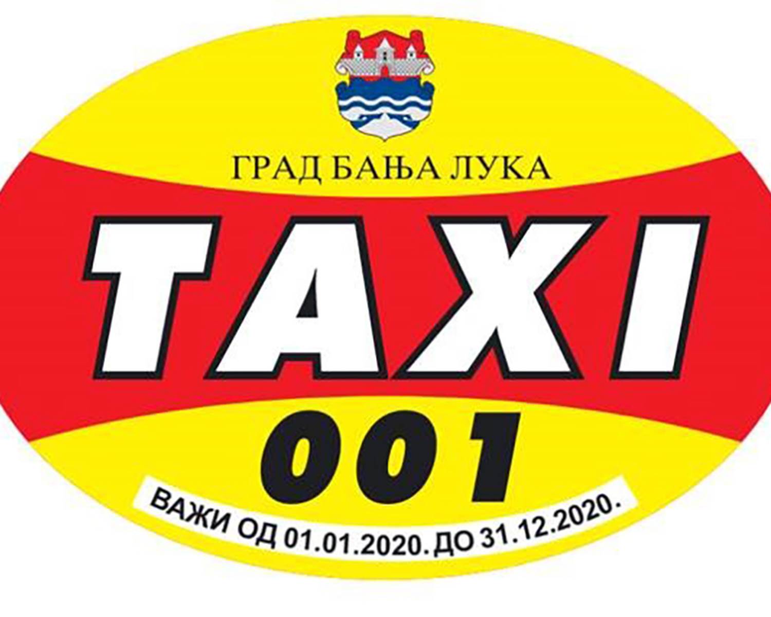  Banjaluka uvela naljepnice za taksi vozila 