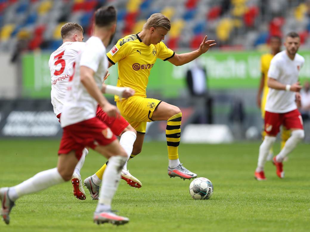  Fortuna Diseldorf - Borusija Dortmund 0:1 Erling Holand u 90+5 sačuvao nadu Bundesliga 31. kolo 