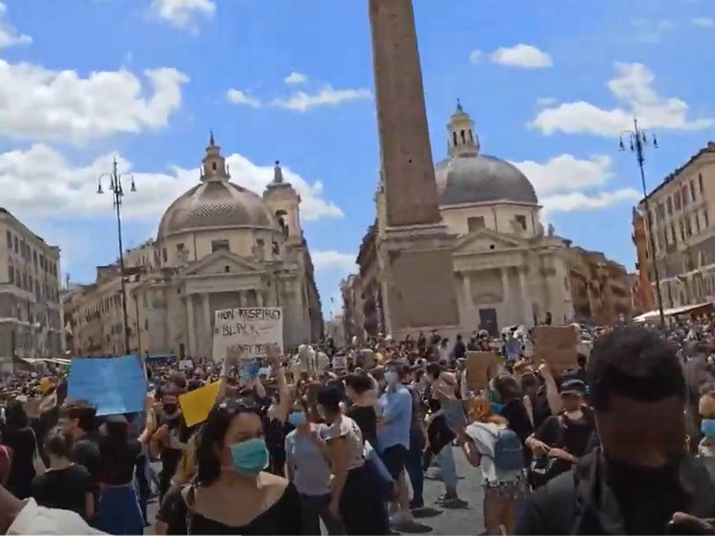  Pobuna u Rimu: Prefarbali spomenik, dobili Ulicu Džordža Flojda 