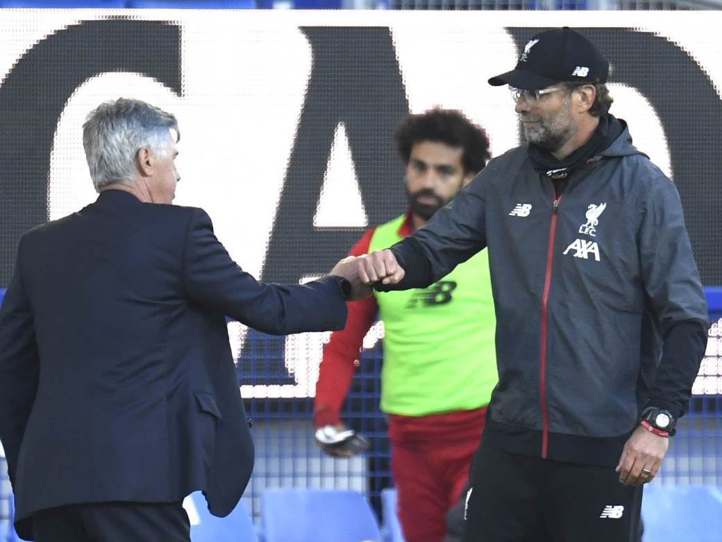  Karlo Anćeloti i Everton zaustavili Liverpul 