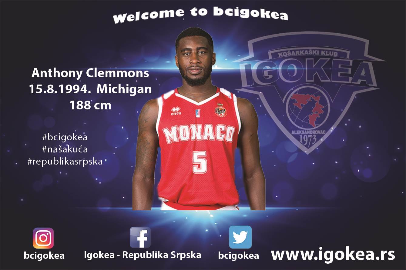  Igokea novo pojačanje Entoni Klemons 