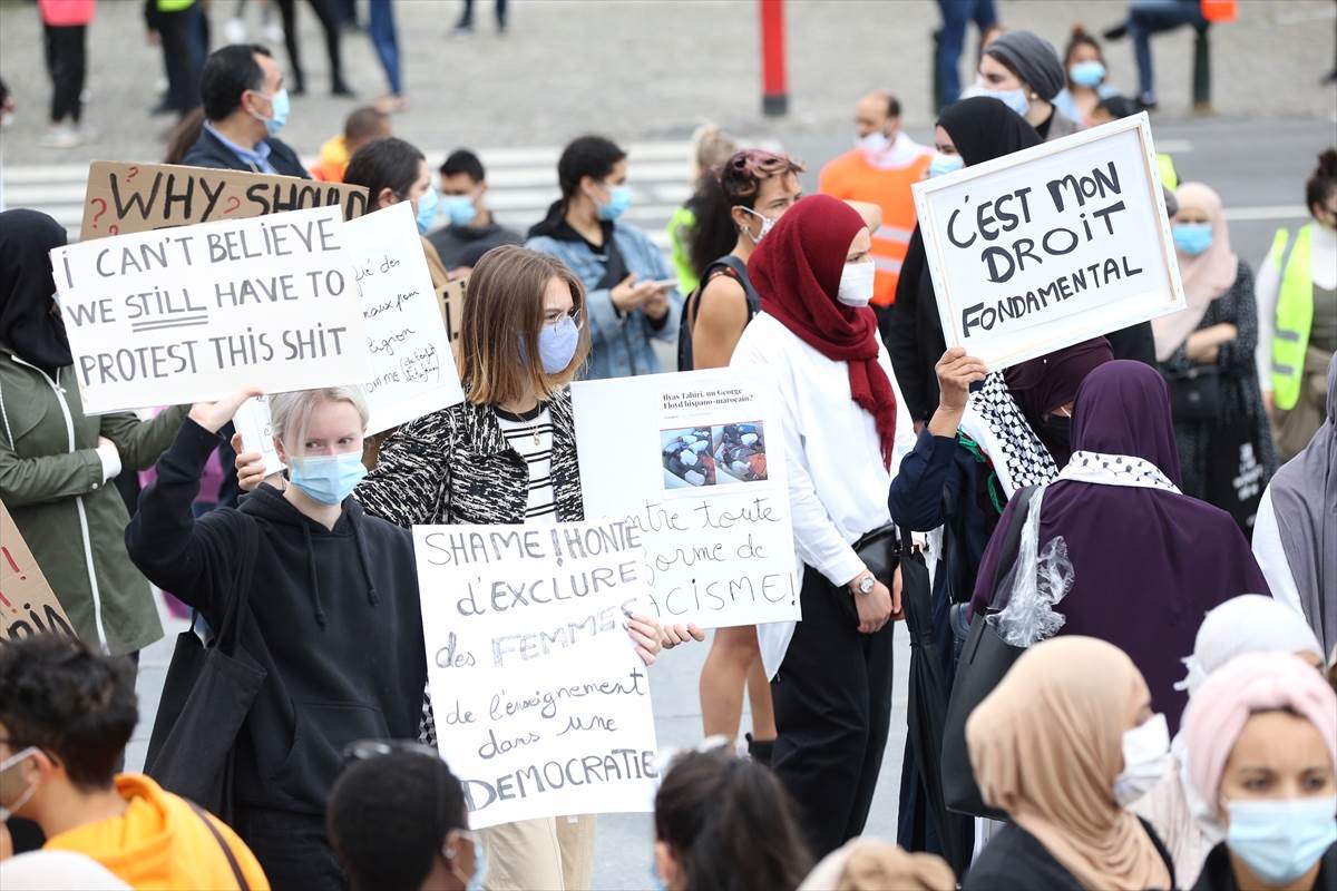  Hiljade demonstranata u Briselu se protive zabrani nošenja hidžaba 