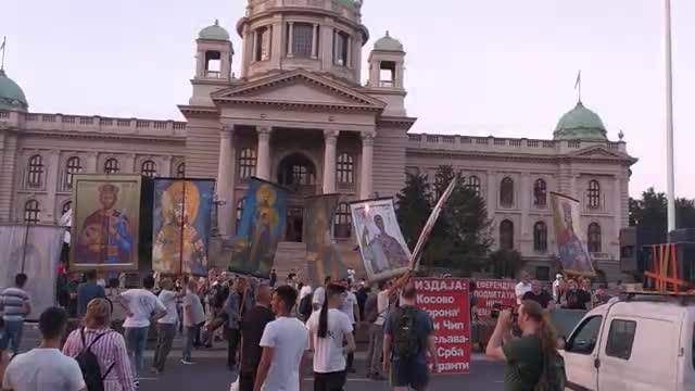  Miran protest u Beogradu: Manje ljudi, bez incidenata (FOTO/VIDEO) 