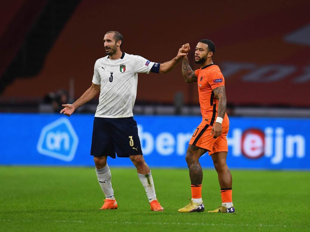  Liga nacija drugo kolo rezultati Holandija - Italija 0-1 