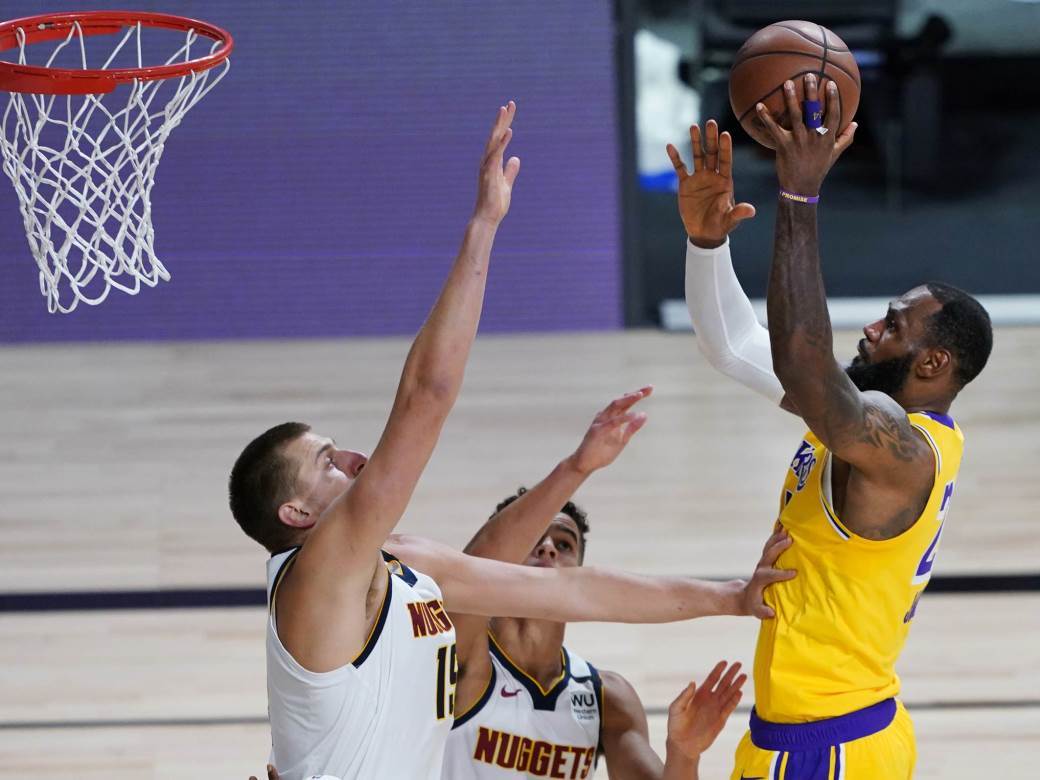  NBA liga finale Zapadne konferencije Lejkers - Denver Lebron Džejms - Nikola Jokić 