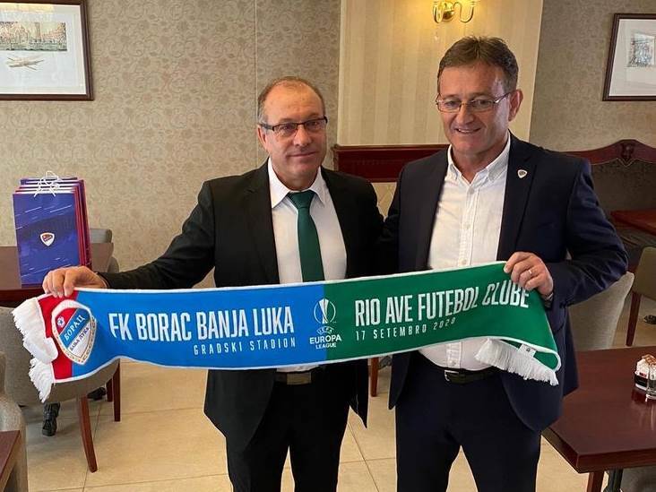  Stojan Malbašić, Antonio Kampos, šal, Borac - Rio Ave 