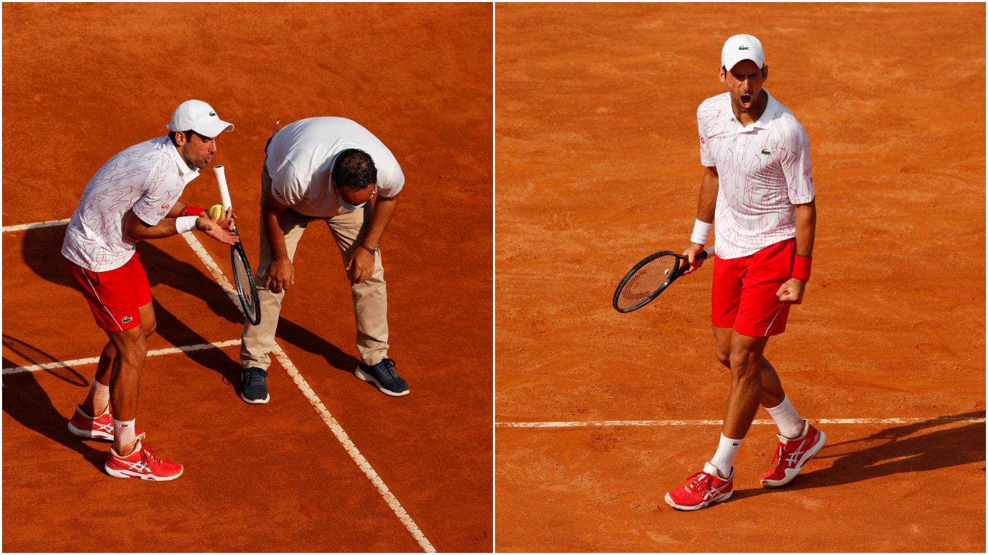  Novak je deseti put u finalu Rima: Svađe sa sudijom, psovanje i preokret, ali tada je najbolji! 