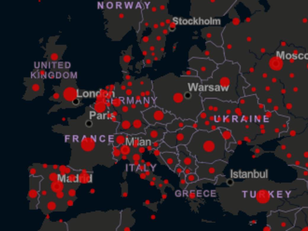  "Crvena zona" korone se širi Evropom: Objavljeni alarmantni podaci, 10 zemalja u opasnosti 