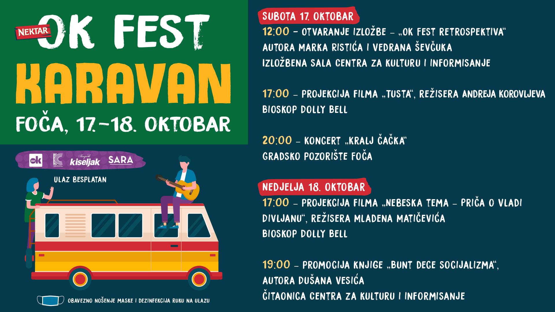  Nektar OK Fest karavan za vikend stiže u Foču 