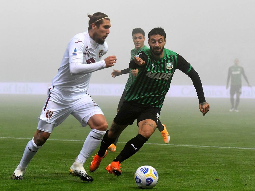 Lijanko Vojinović, Sasuolo - Torino
