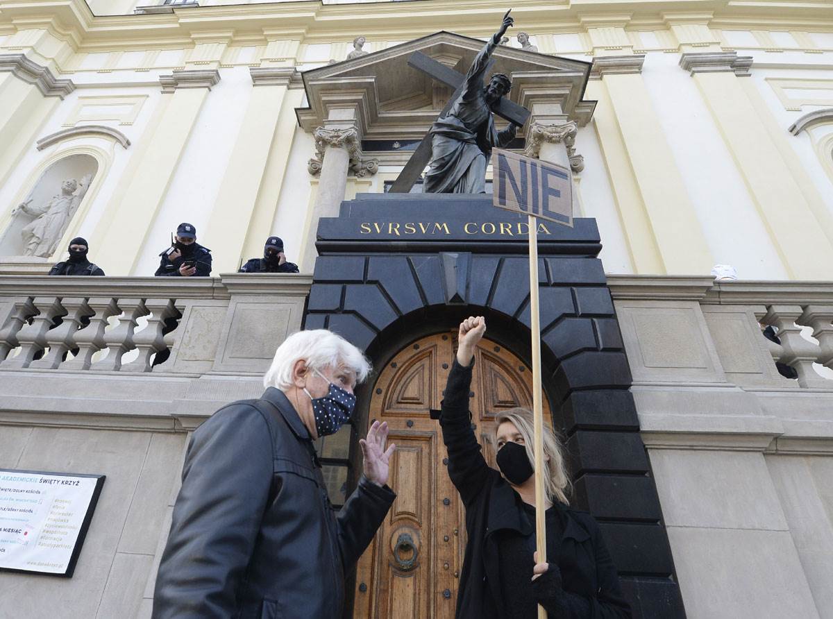 poljska, protest, abortus, zabrana