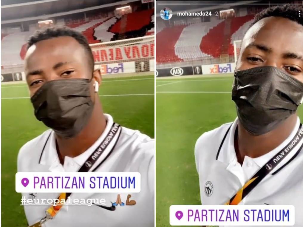  Mohamed Tijani provokacija pred Crvena zvezda - Slovan stadion Partizana Marakana 