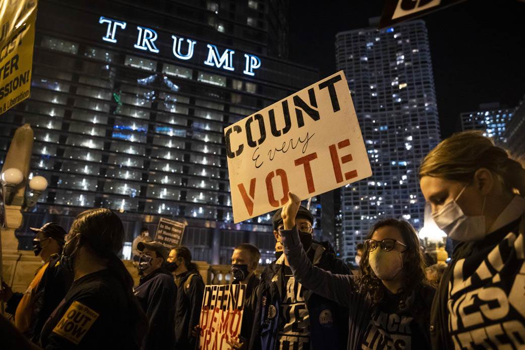 protesti amerika izbori čikago