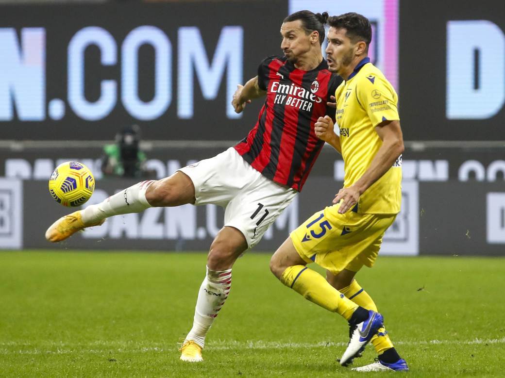  Serija A 7 kolo Milan - Verona 2-2 Ibrahimović spasio Milan promašio penačl 
