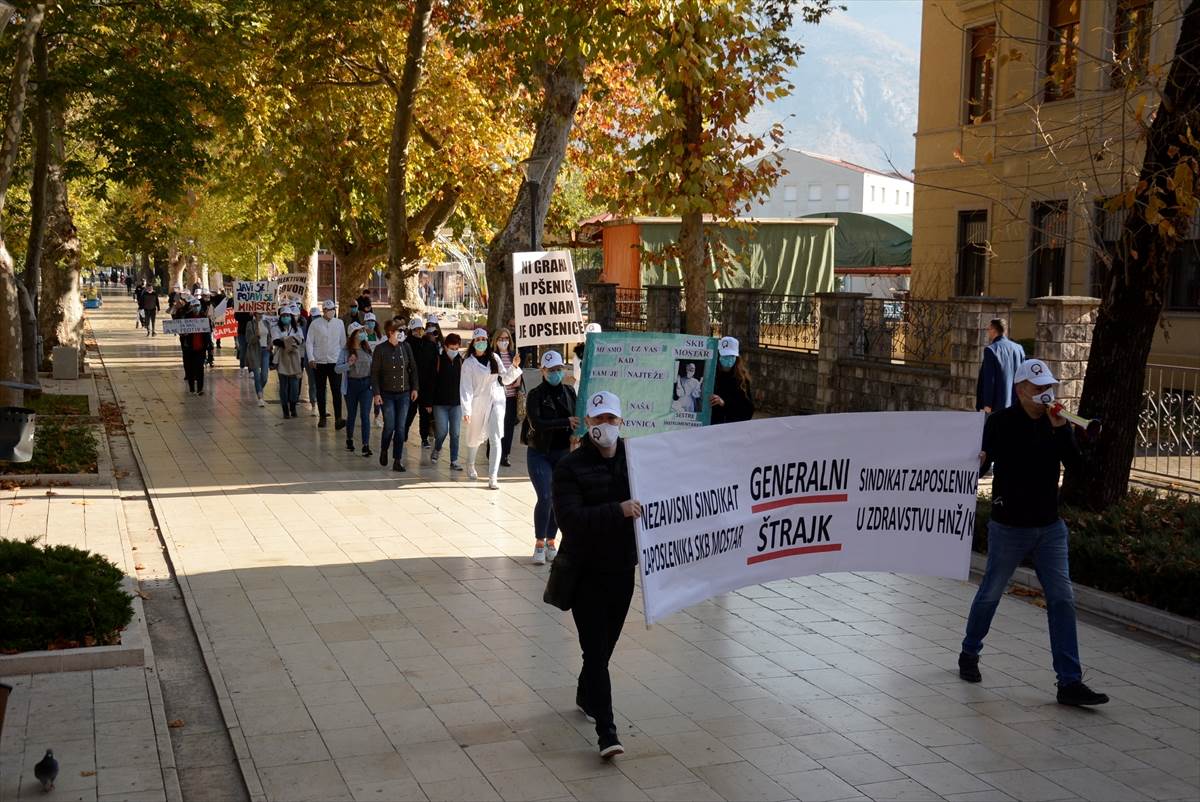  Protesti u Mostaru: Zdravstveni radnici HNK-a najavili generalni štrajk 