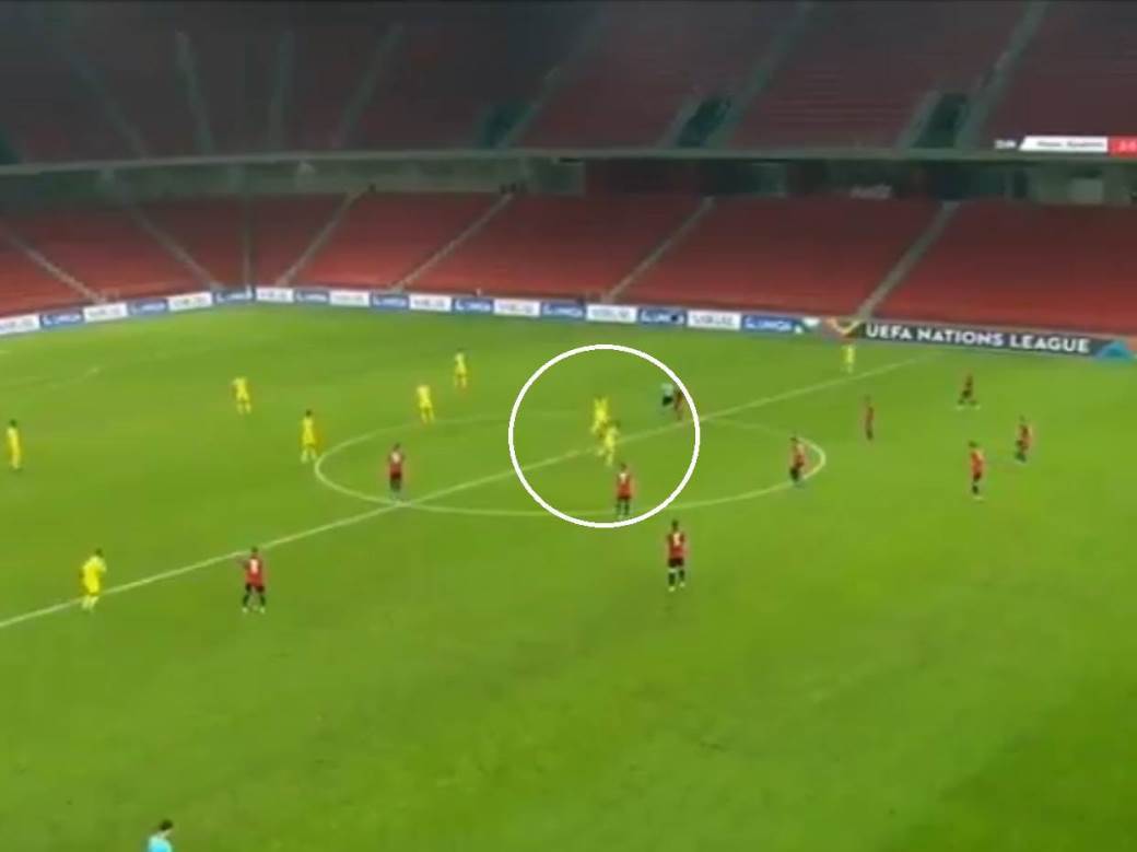 Albanija Kazahstan Liga nacija gol s centra VIDEO 