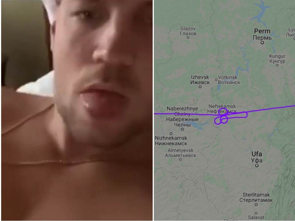  ruski piloti putnajom aviona iscrtali penis - podrška Artem Dzjuba 