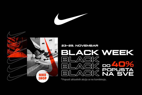  Black Week u Nike Shopovima širom BiH 