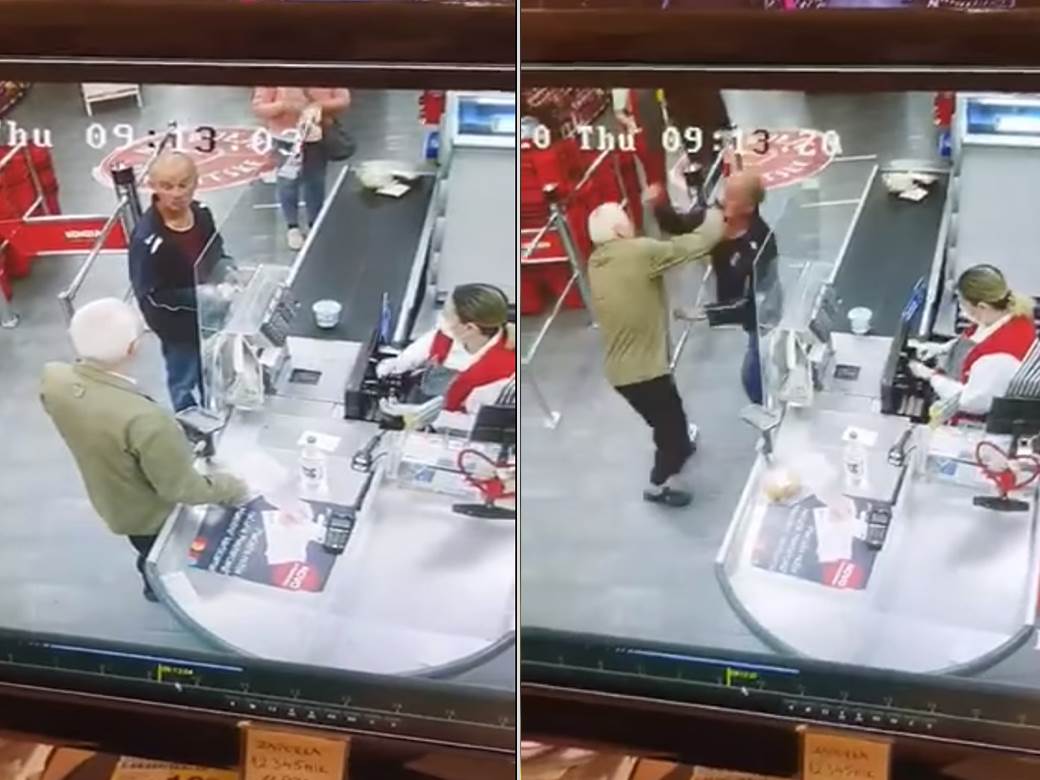 Penzioneri se potukli na kasi, snimak obračuna u prodavnici zapalio društvene mreže (VIDEO) 
