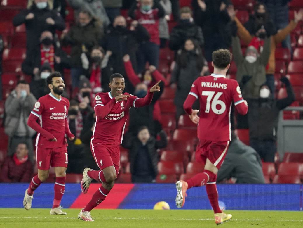  Liverpul Vulverhempton 2 000 navijača na tribinama 