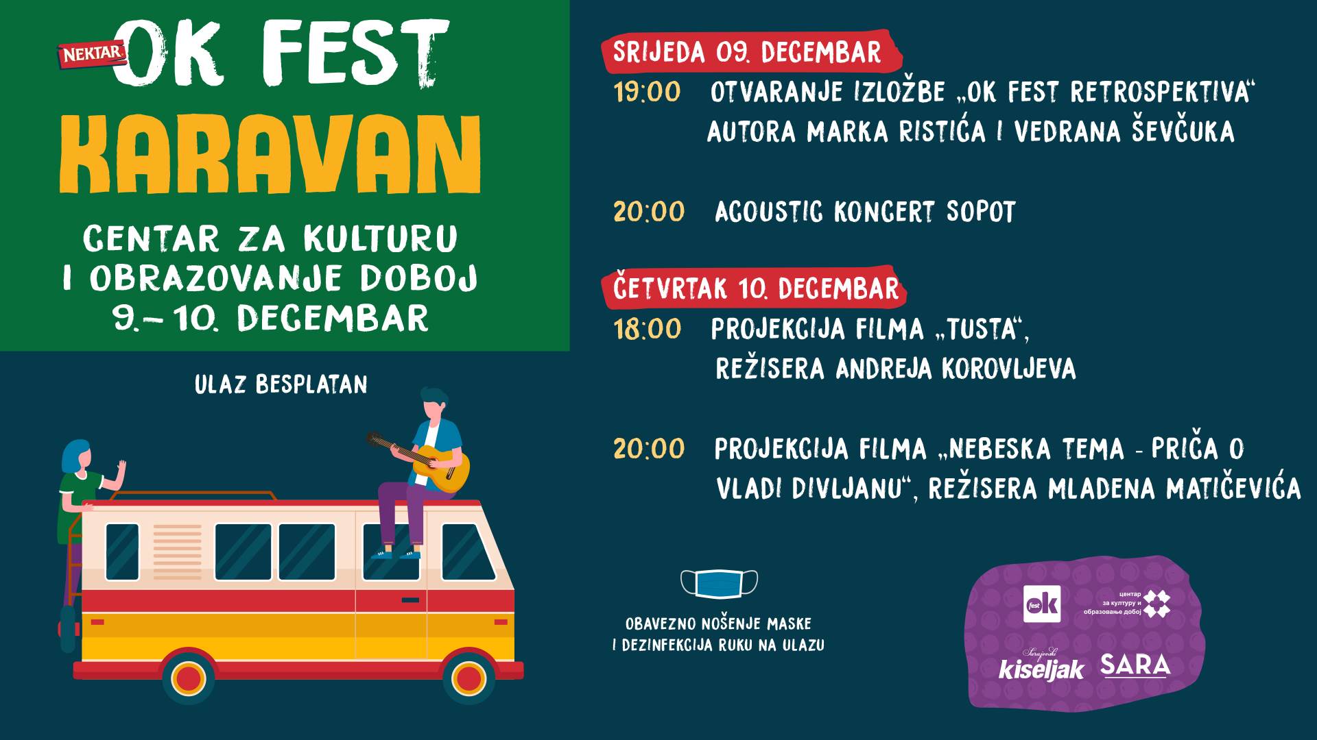  Nektar OK Karavan stiže u Doboj: Izložba, koncert Sopota, filmovi... 