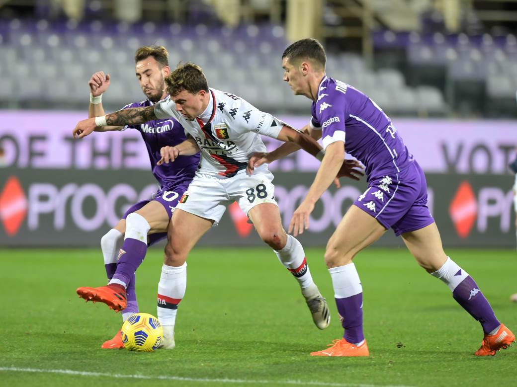  Fiorentina - Đenova 1:1, Serija A, 10. kolo 